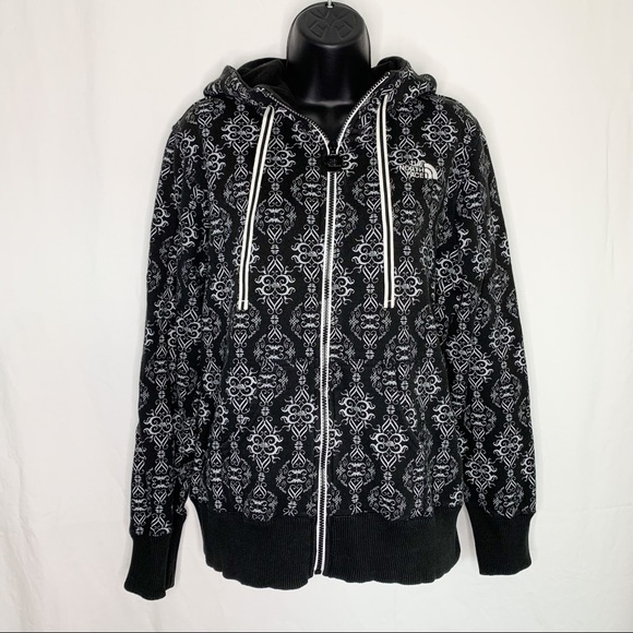 The North Face / Damask Pattern Full Zip Hoodie - Picture 4 of 13